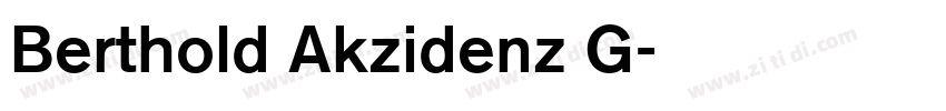Berthold Akzidenz G字体转换
